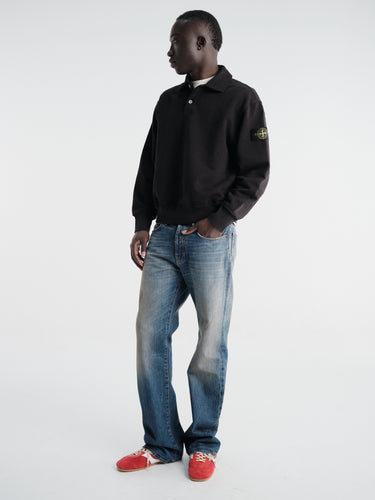 Stone Island - 6100054 Ls Polo in Black