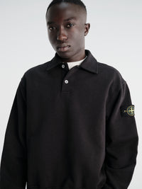Stone Island - 6100054 Ls Polo in Black