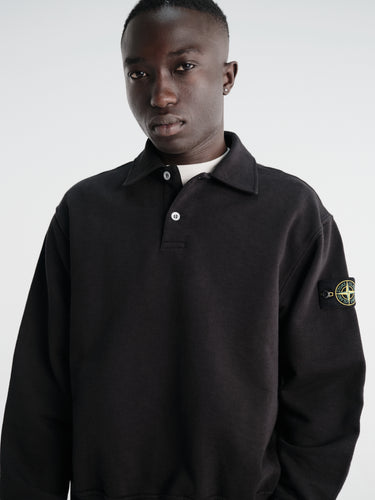 Stone Island - 6100054 Ls Polo in Black