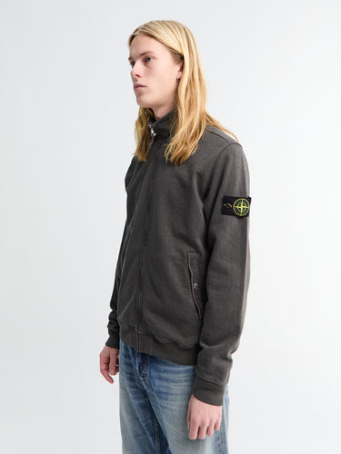 Stone Island - 6100033 Zip Up Cardigan in Charcoal