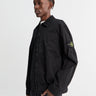 Stone Island - 1200032 Cotton Twill Overshirt in Black