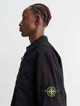 Stone Island - 1200032 Cotton Twill Overshirt in Black