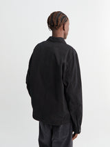 Stone Island - 1200032 Cotton Twill Overshirt in Black
