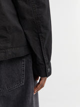 Stone Island - 1200032 Cotton Twill Overshirt in Black