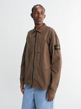 Stone Island - 1200005-V007C Zip-up Overshirt in Umber