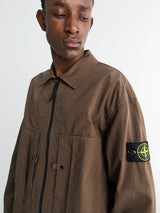 Stone Island - 1200005-V007C Zip-up Overshirt in Umber