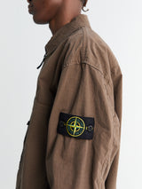 Stone Island - 1200005-V007C Zip-up Overshirt in Umber