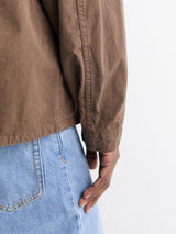 Stone Island - 1200005-V007C Zip-up Overshirt in Umber