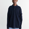 Stone Island - 5100024 Polo Sweatshirt in Navy Blue