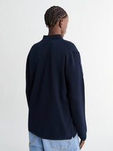 Stone Island - 5100024 Polo Sweatshirt in Navy Blue