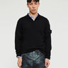 Stone Island - 5100071 Light RWS Pure Wool Ghost Polo in Black