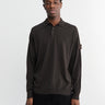 Stone Island - 5100076 Long Sleeve Polo in Dark Brown