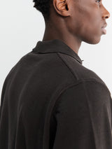 Stone Island - 5100076 Long Sleeve Polo in Dark Brown