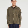 Stone Island - 1200032 Cotton Twill Overshirt in Military Green