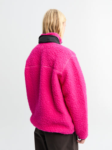 Stone Island - 6100025 Long Sleeve Polo in Fuxia