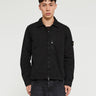 Stone Island - 1200032 Cotton Twill Overshirt in Black