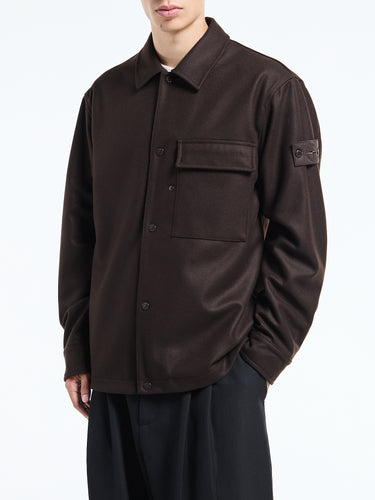 Stone Island - 1200028 Shirt in Dark Brown