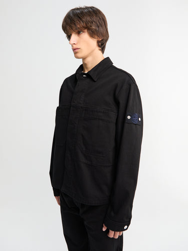 Stone Island - Q100027 Bull Denim-TC Jacket in Black