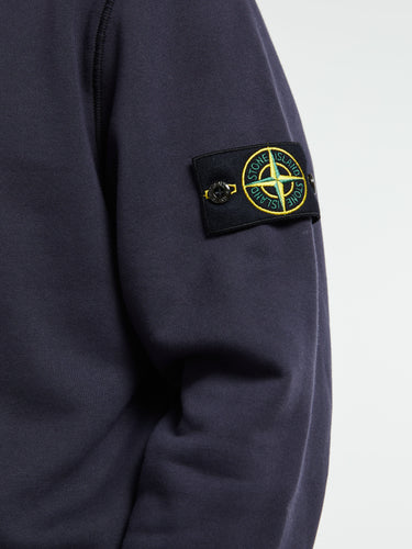 Stone Island - 6100060 Organic Cotton Fleece Sweatshirt in Ink