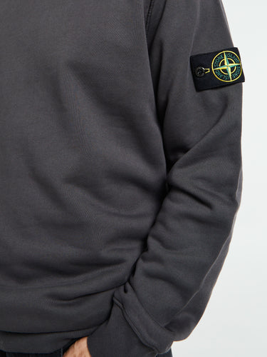 Stone Island - 6100060 Organic Cotton Fleece in Lead Grey