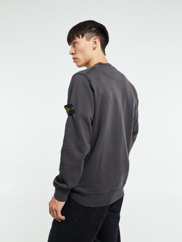 Stone Island - 6100060 Organic Cotton Fleece in Lead Grey