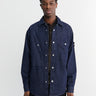 Stone Island - 1100008 Shirt in Indigo Denim