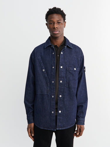 Stone Island - 1100008 Shirt in Indigo Denim