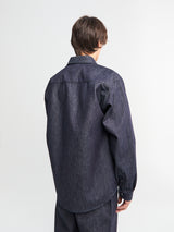 Stone Island - 1100008 Indigo Raw Denim Overshirt in Blue Raw
