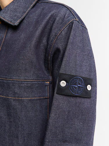 Stone Island - Q100027 Indigo Denim Jacket in Blue Raw