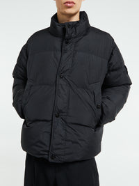 Stone Island - 4100010 Crinkle reps NY Bomber Jacket in Black