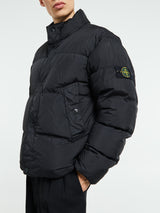 Stone Island - 4100010 Crinkle reps NY Bomber Jacket in Black
