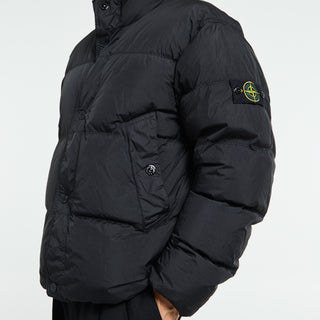 Stone Island - 4100010 Crinkle reps NY Bomber Jacket in Black
