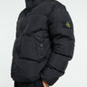 Stone Island - 4100010 Crinkle reps NY Bomber Jacket in Black