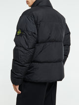 Stone Island - 4100010 Crinkle reps NY Bomber Jacket in Black