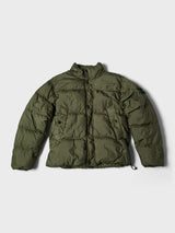 Stone Island - 4100010 Crinkle reps NY Bomber Jacket in Military Green