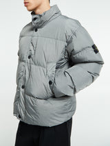 Stone Island - 4100010 Crinkle reps NY Bomber Jacket in Cement