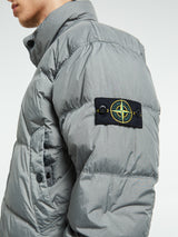 Stone Island - 4100010 Crinkle reps NY Bomber Jacket in Cement