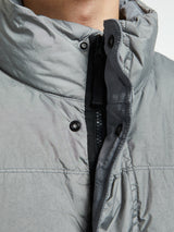 Stone Island - 4100010 Crinkle reps NY Bomber Jacket in Cement
