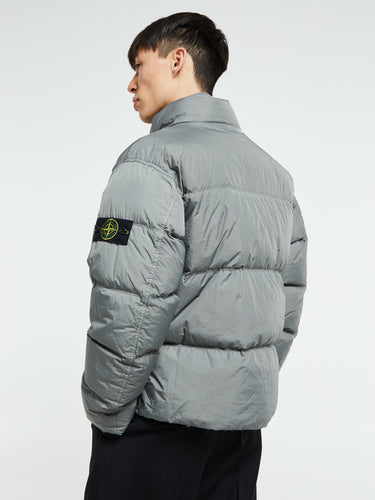 Stone Island - 4100010 Crinkle reps NY Bomber Jacket in Cement