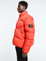 Stone Island - 4100010 CRINKLE REPS NY RECYCLED NYLON Bomber Jacket in Scarlatto