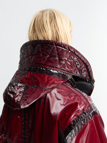Stone Island - 4100079 Short Parka in Burgundy
