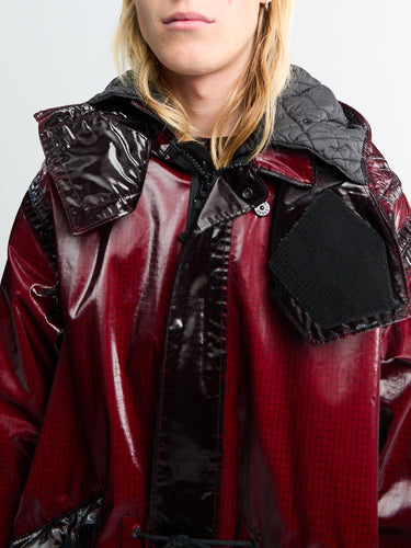 Stone Island - 4100079 Short Parka in Burgundy