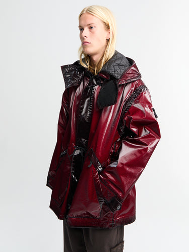 Stone Island - 4100079 Short Parka in Burgundy
