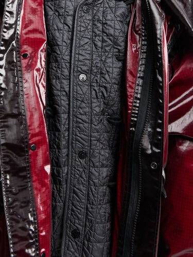 Stone Island - 4100079 Short Parka in Burgundy