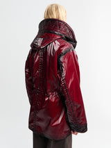 Stone Island - 4100079 Short Parka in Burgundy