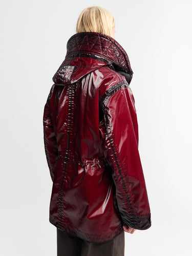 Stone Island - 4100079 Short Parka in Burgundy
