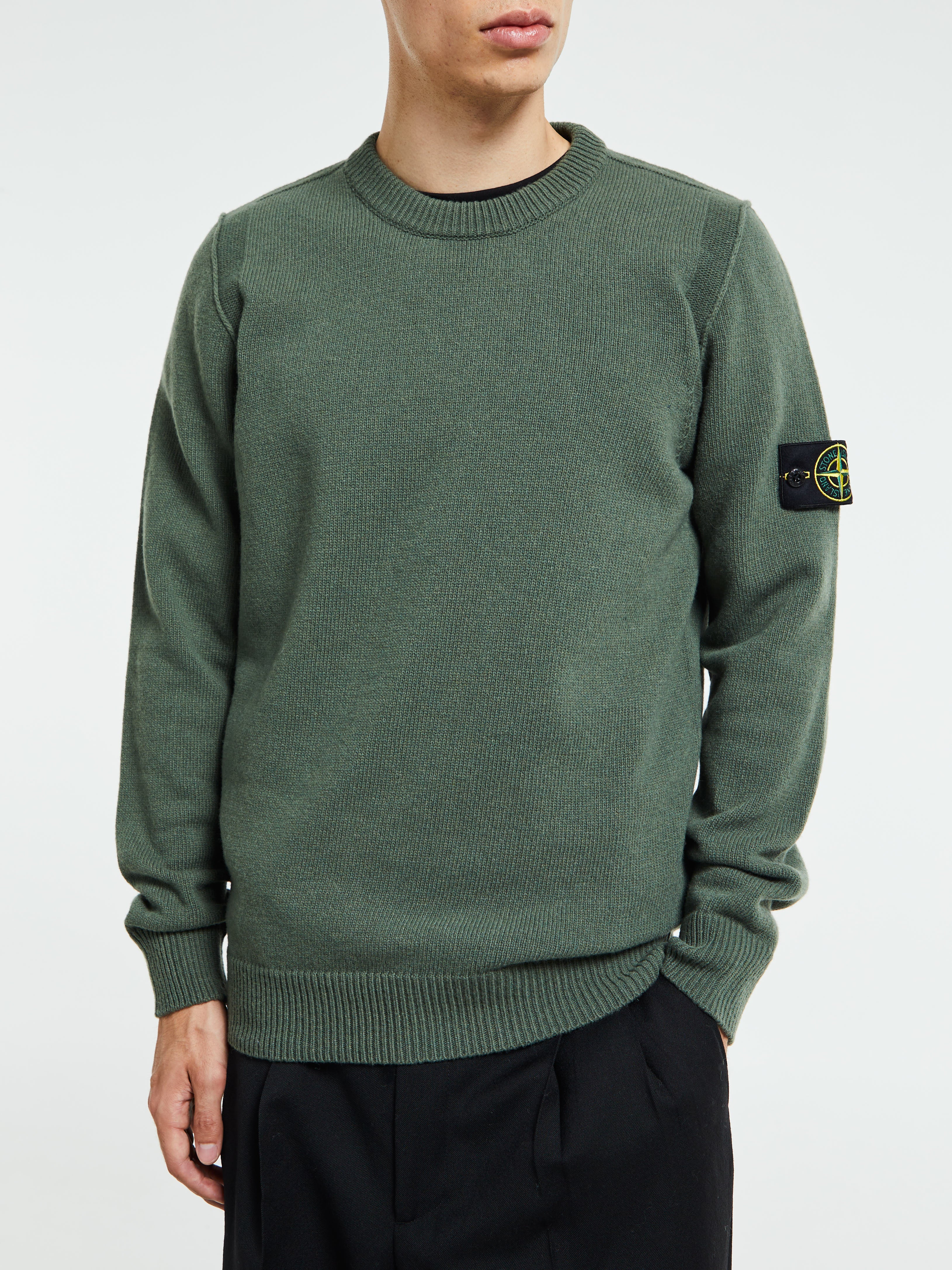 Stone Island - 5100072 Crew Neck in Military Green
