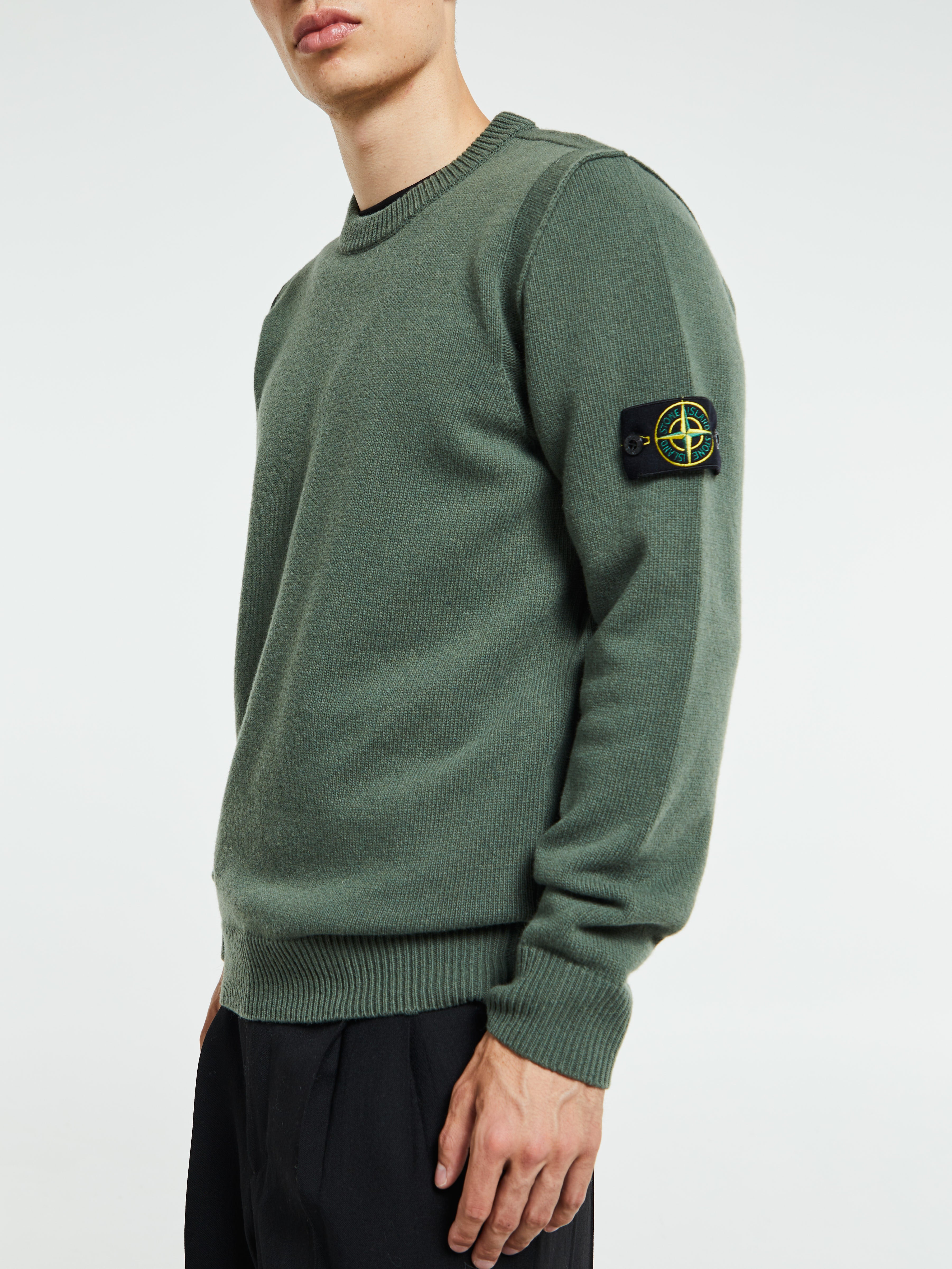 Stone Island - 5100072 Crew Neck in Military Green