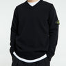 Stone Island - 5100033 V-Neck Jersey in Black