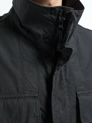 Stone Island - Q100011 Short Parka in Lead Grey